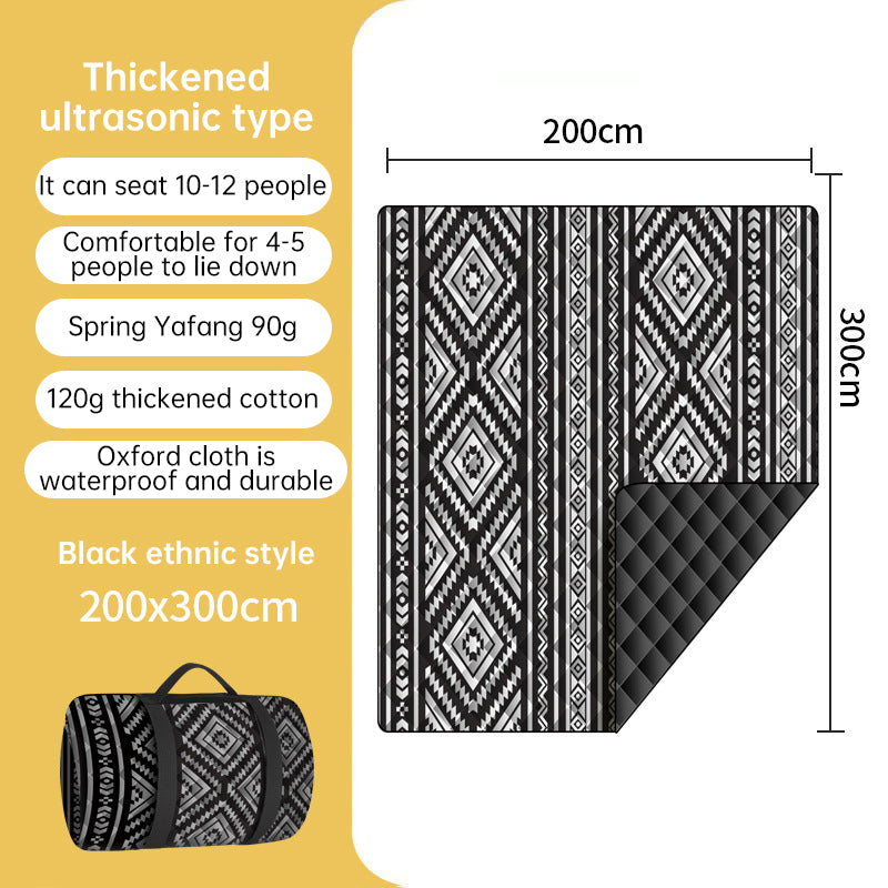 Portable Waterproof & Sandproof Picnic Blanket, Compact Outdoor Mat for Beach, Camping, Hiking, Travel