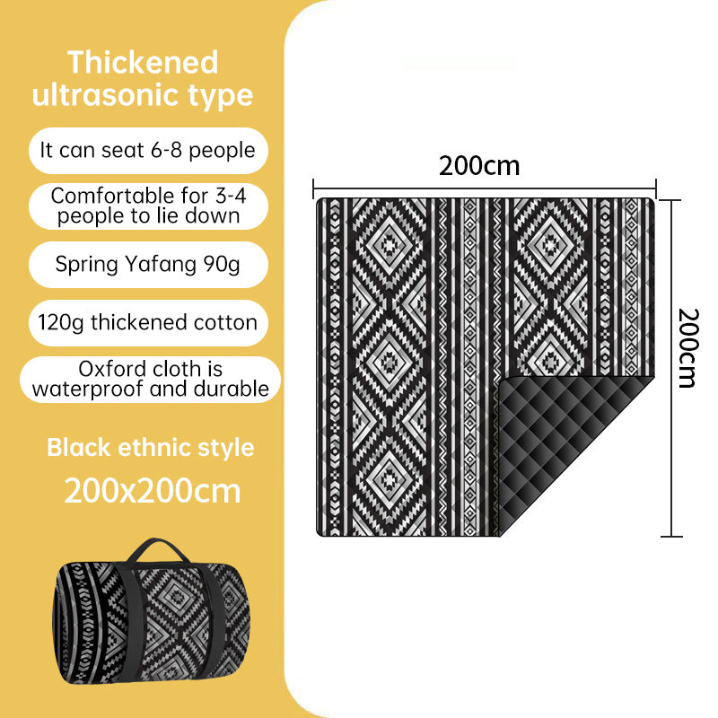 Portable Waterproof & Sandproof Picnic Blanket, Compact Outdoor Mat for Beach, Camping, Hiking, Travel