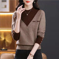 Knitted Sweater Women's High-Quality Crewneck Innerwear Fashion Casual Youthful Outerwear Top Underwear