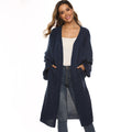 Long Sleeve Oversized Batwing Sleeve Loose Mid-Length Knit Sweater Cardigan