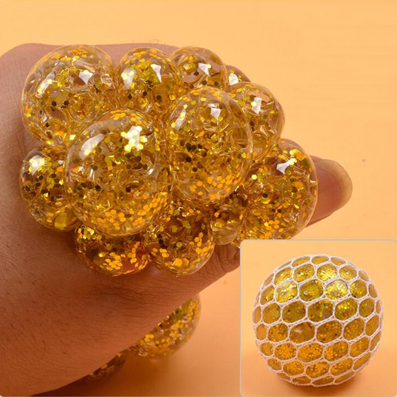 Colorful Grape Ball Antistress Toys Squishy Squish Toy Squeeze Relief Anti-stress Kids Funny Things Prank Jokes for Adults Gifts
