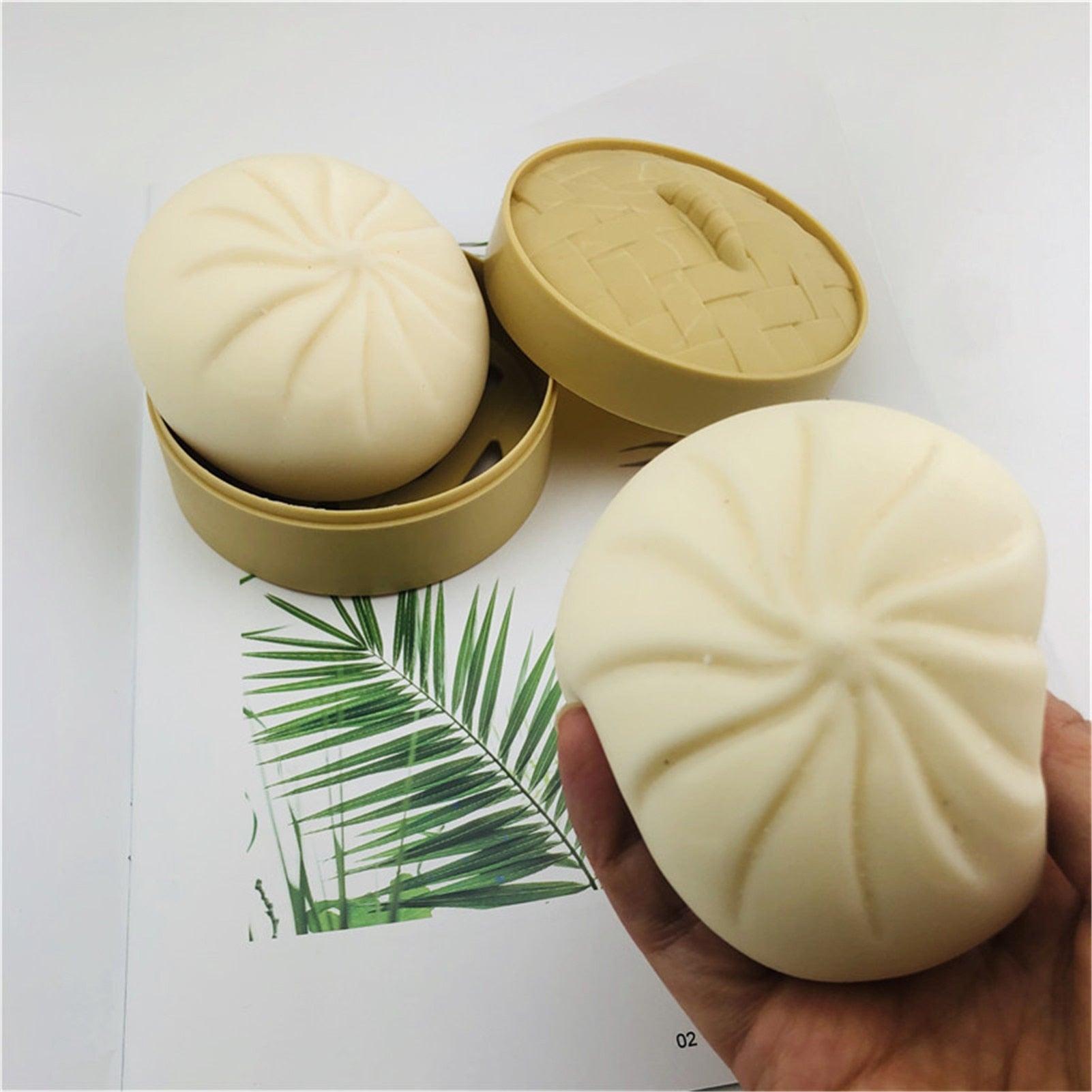 Stress Relief Toy Decompression Sensory Fidget Toy Unzip Toy Steamed Stuffed Bun Simulation Fidget Toy Set