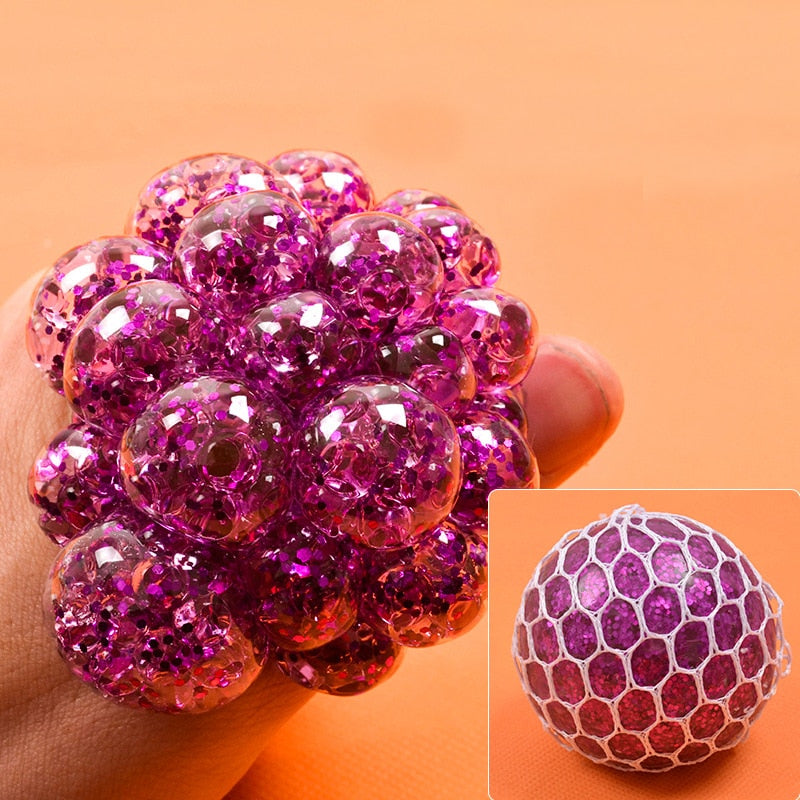 Colorful Grape Ball Antistress Toys Squishy Squish Toy Squeeze Relief Anti-stress Kids Funny Things Prank Jokes for Adults Gifts