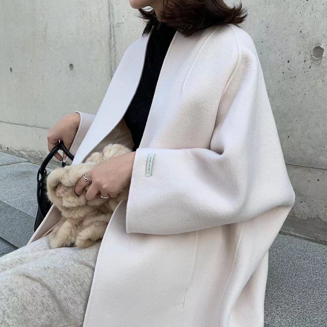 Elegant Commute Solid Color Straight Loose Coat for Women