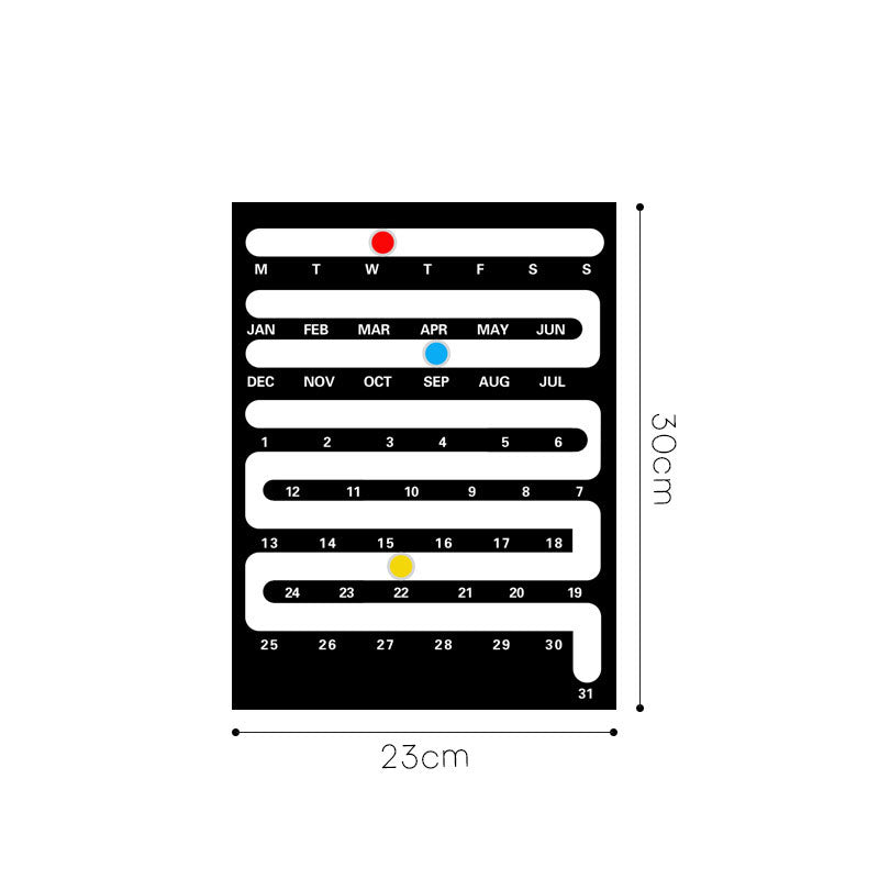 Nordic Style Acrylic Desktop Calendar - Creative Home & Wall Decor for Living Room, Bedroom