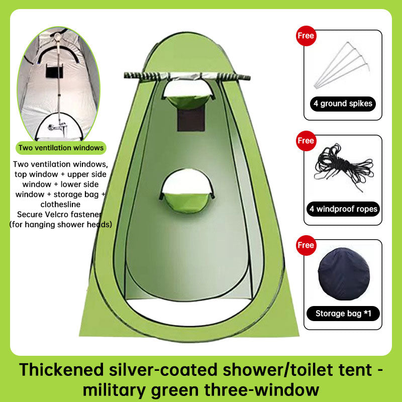 Pop Up Privacy Tent - Instant Outdoor Shower & Portable Toilet for Camping
