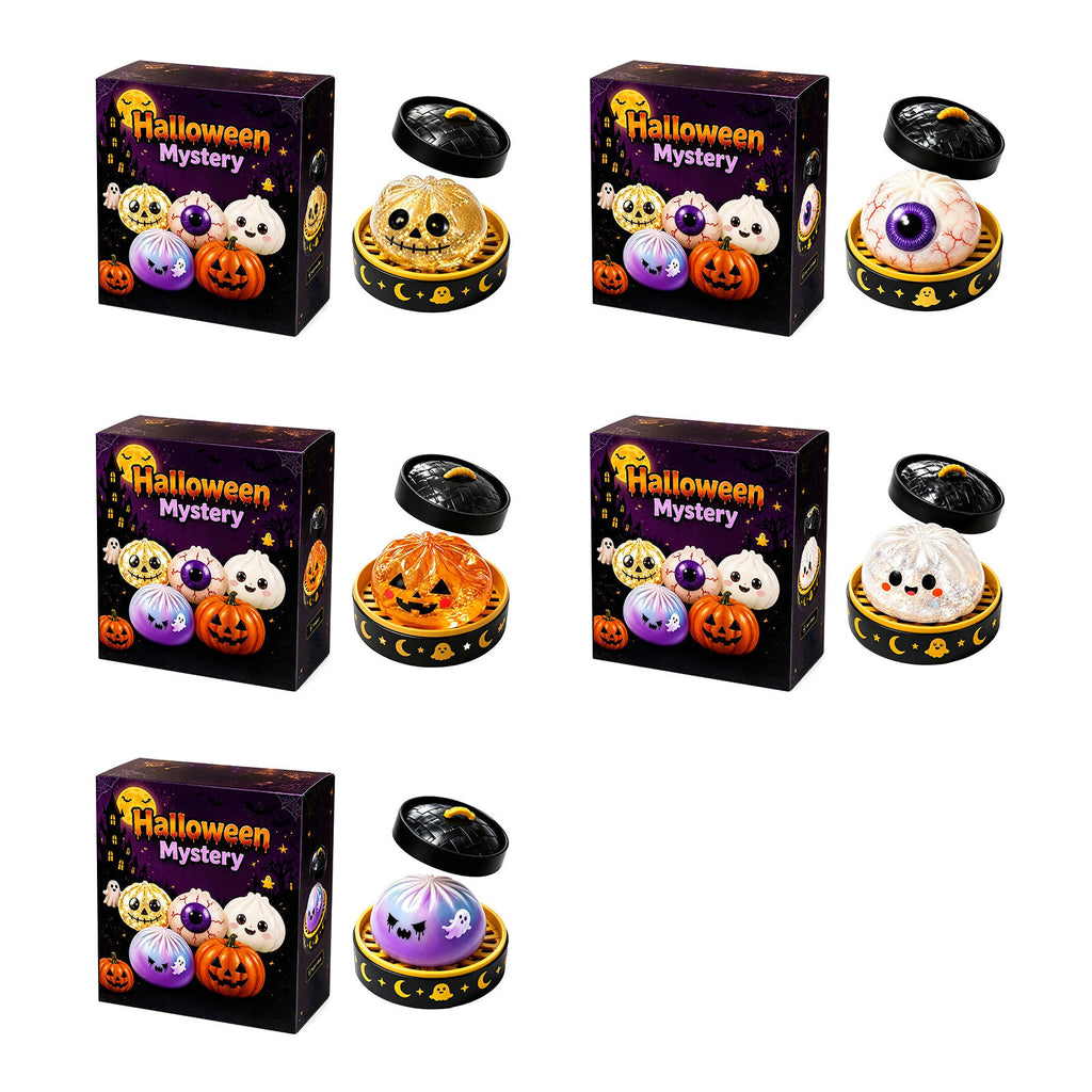 Halloween Squishy Toy Soft Material Non-Sticky Fun Shape Halloween Atmosphere Slow Rebound Squishy Toy