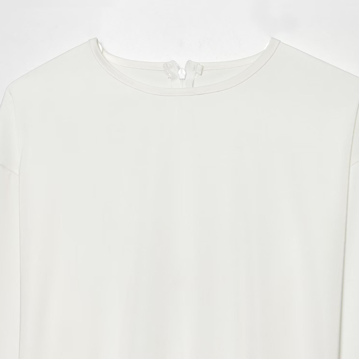 Casual style versatile long sleeve with asymmetrical splicing